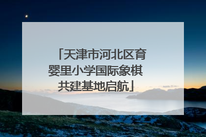 天津市河北区育婴里小学国际象棋共建基地启航