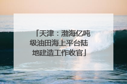 天津：渤海亿吨级油田海上平台陆地建造工作收官