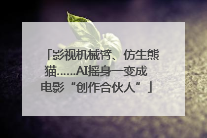影视机械臂、仿生熊猫……AI摇身一变成电影“创作合伙人”