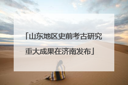 山东地区史前考古研究重大成果在济南发布