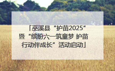 巫溪县“护苗2025”暨“缤纷六一筑童梦 护苗行动伴成长”活动启动