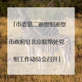 市委第二巡察组巡察市政府驻北京联络处党组工作动员会召开