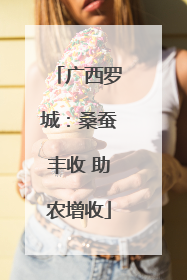 广西罗城：桑蚕丰收 助农增收