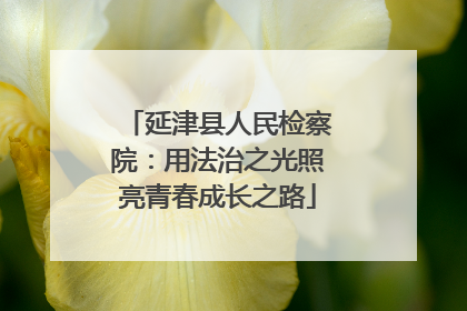 延津县人民检察院：用法治之光照亮青春成长之路