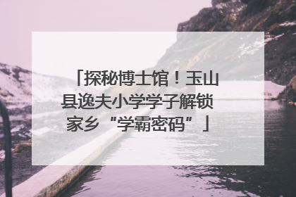 探秘博士馆！玉山县逸夫小学学子解锁家乡“学霸密码”