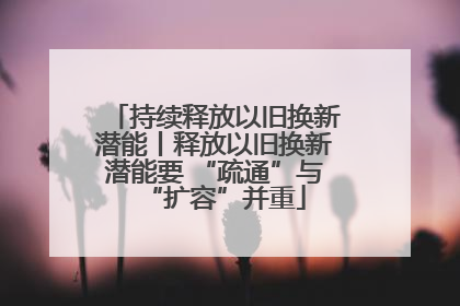 持续释放以旧换新潜能丨释放以旧换新潜能要 “疏通”与“扩容”并重