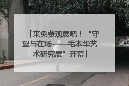 来免费观展吧！“守望与在场——毛本华艺术研究展”开幕