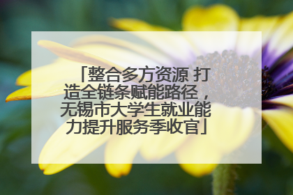 整合多方资源 打造全链条赋能路径，无锡市大学生就业能力提升服务季收官