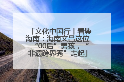 文化中国行丨看鉴海南：海南文昌这位“00后”男孩，“非遗跨界秀”走起