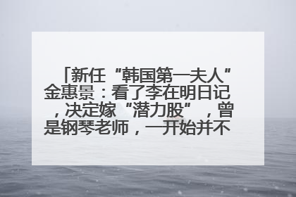 新任“韩国第一夫人”金惠景：看了李在明日记，决定嫁“潜力股”，曾是钢琴老师，一开始并不支持丈夫从政