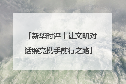 新华时评丨让文明对话照亮携手前行之路
