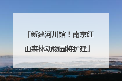 新建河川馆！南京红山森林动物园将扩建