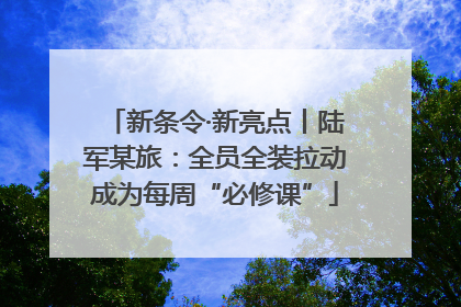 新条令·新亮点丨陆军某旅：全员全装拉动成为每周“必修课”