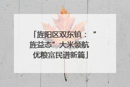 旌阳区双东镇：“旌益态”大米领航 优粮富民谱新篇