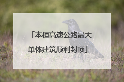 本桓高速公路最大单体建筑顺利封顶