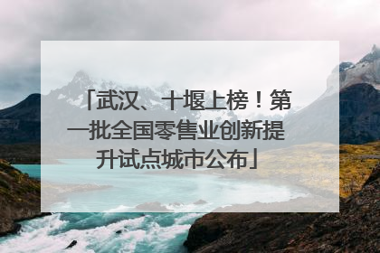 武汉、十堰上榜！第一批全国零售业创新提升试点城市公布