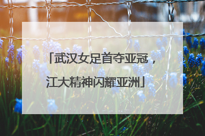 武汉女足首夺亚冠，江大精神闪耀亚洲