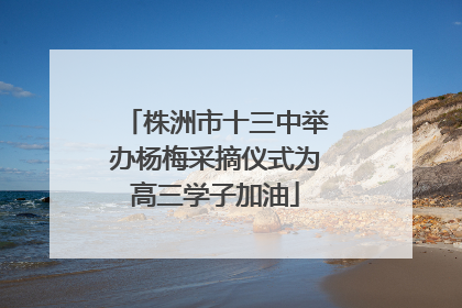 株洲市十三中举办杨梅采摘仪式为高三学子加油