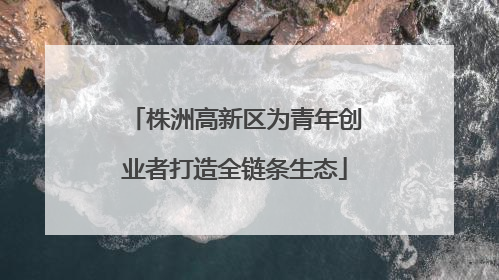 株洲高新区为青年创业者打造全链条生态