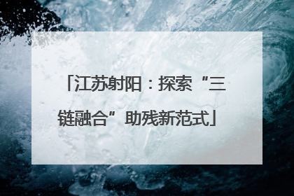 江苏射阳：探索“三链融合”助残新范式