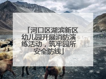 河口区湖滨新区幼儿园开展消防演练活动，筑牢园所安全防线