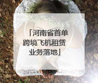 河南省首单跨境飞机租赁业务落地