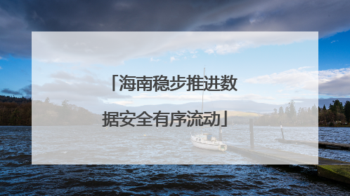 海南稳步推进数据安全有序流动