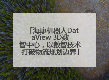 海康机器人DataView 3D数智中心，以数智技术打破物流规划边界