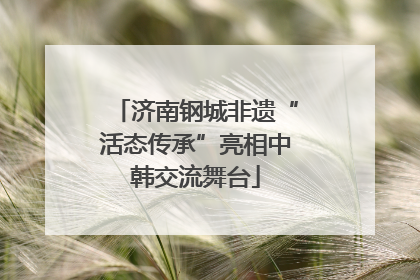 济南钢城非遗“活态传承”亮相中韩交流舞台