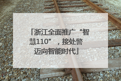 浙江全面推广“智慧110”，接处警迈向智能时代