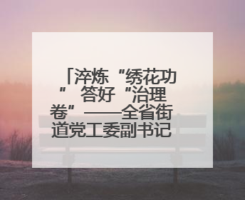 淬炼“绣花功” 答好“治理卷”——全省街道党工委副书记抓党建促基层治理培训示范班侧记