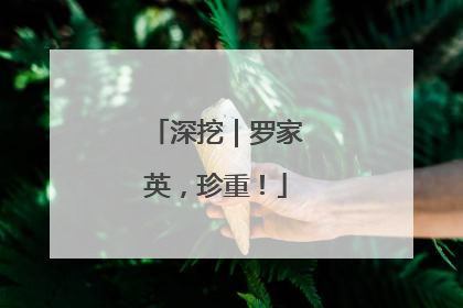 深挖｜罗家英，珍重！