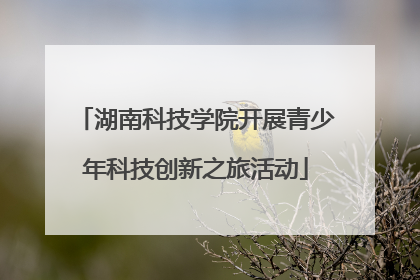 湖南科技学院开展青少年科技创新之旅活动