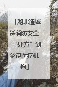 湖北通城送消防安全“处方”到乡镇医疗机构