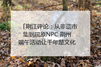 荆江评论：从非遗市集到屈原NPC 荆州端午活动让千年楚文化“破圈”生长