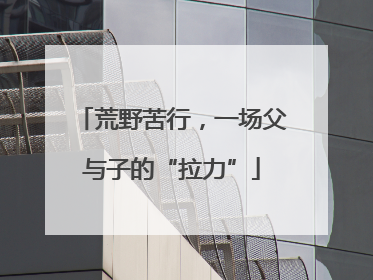 荒野苦行，一场父与子的“拉力”