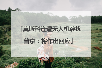 莫斯科连遭无人机袭扰 普京：将作出回应
