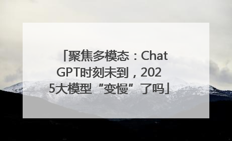 聚焦多模态：ChatGPT时刻未到，2025大模型“变慢”了吗