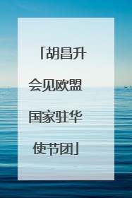 胡昌升会见欧盟国家驻华使节团