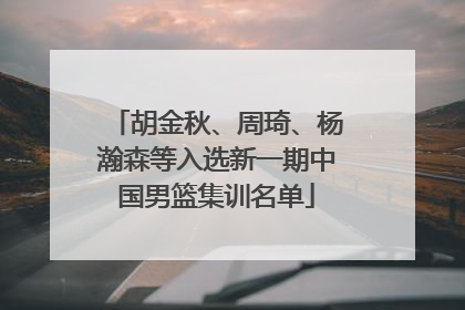胡金秋、周琦、杨瀚森等入选新一期中国男篮集训名单