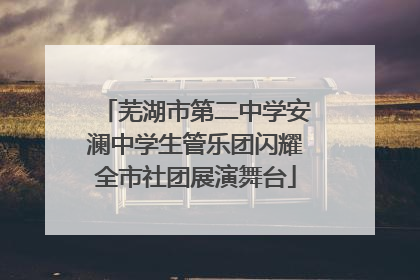 芜湖市第二中学安澜中学生管乐团闪耀全市社团展演舞台