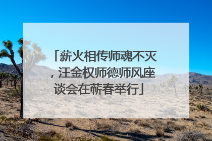 薪火相传师魂不灭，汪金权师德师风座谈会在蕲春举行