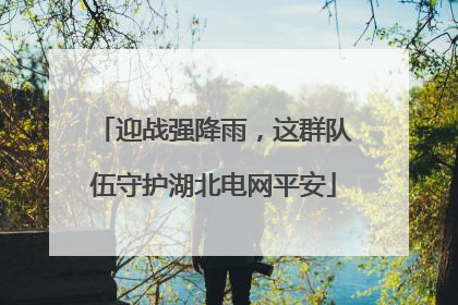 迎战强降雨，这群队伍守护湖北电网平安