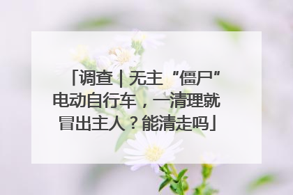 调查｜无主“僵尸”电动自行车，一清理就冒出主人？能清走吗
