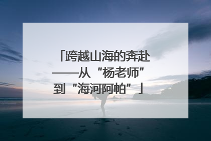 跨越山海的奔赴——从“杨老师”到“海河阿帕”