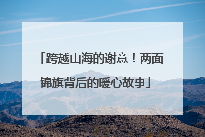 跨越山海的谢意！两面锦旗背后的暖心故事
