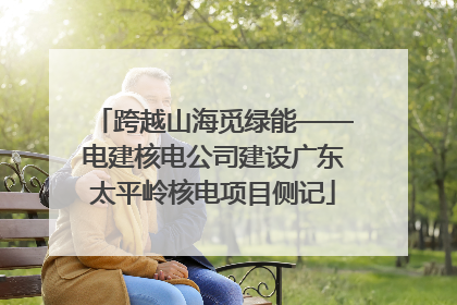 跨越山海觅绿能——电建核电公司建设广东太平岭核电项目侧记