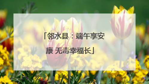 邻水县：端午享安康 无毒幸福长