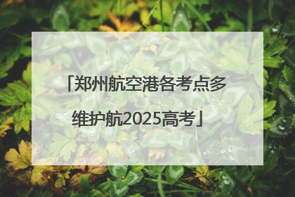 郑州航空港各考点多维护航2025高考