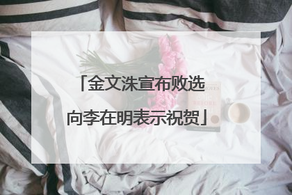 金文洙宣布败选 向李在明表示祝贺